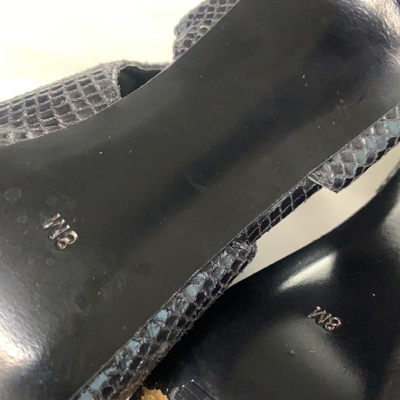 Guess Black “Snakeskin” Gladiator Stilettos 8W - Picture 4 of 4